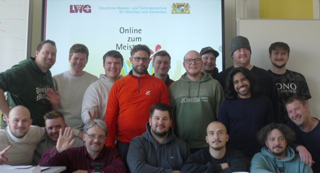 Klassenfoto vor dem Beginn der Onlinephase