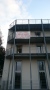 Banner mit Gruß am Wohnheimbalkon
