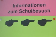 Hinweisschild zum Infotag